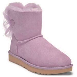 UGG Mini Bailey Bow II 'Lavender' Winter Boot Size 5